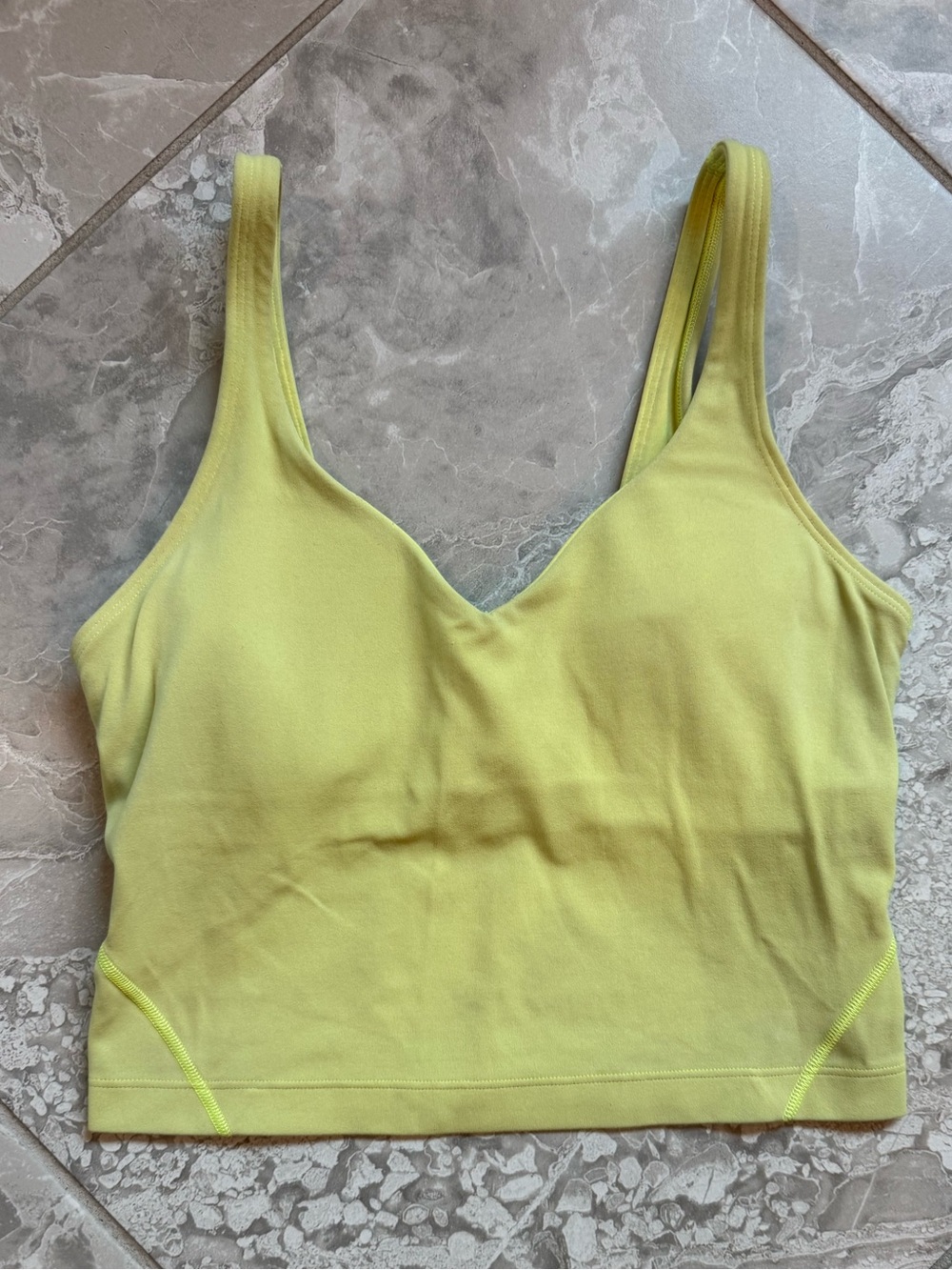 Lululemon Align Tank in Electric Lemon, size 4